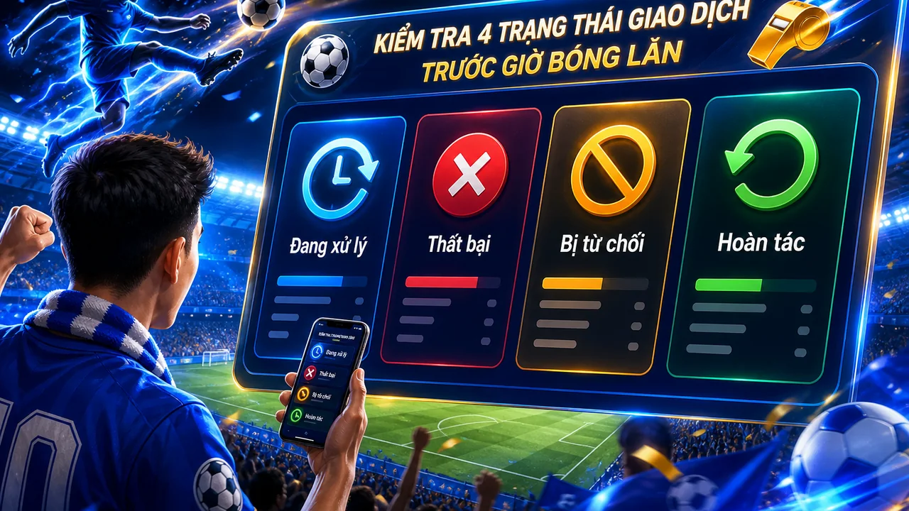 Bốn trạng thái thanh toán trước trận và cách tìm hỗ trợ ae888 đúng lúc